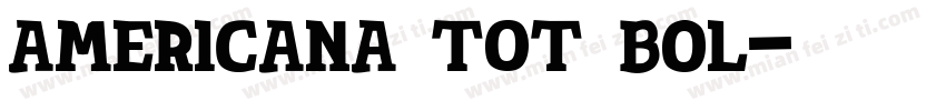 Americana TOT Bol字体转换
